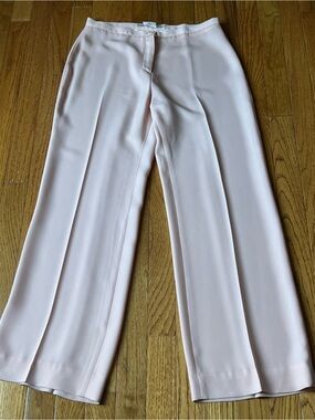Wide-Leg Women's Pants in Pale Pink